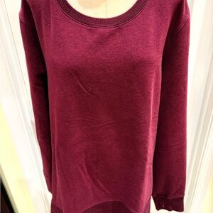 L.L. Bean Cozy Burgundy Long Sleeve 3X Sweatshirt